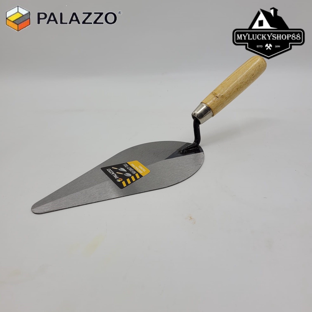 Sendok Semen Palazzo Gagang Kayu 8 inch Lancip 8&quot;