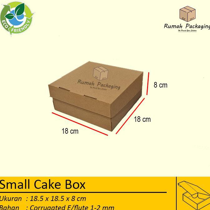 

Cake Box / Kardus / Kotak Kue Uk. 18X18X8 Polos