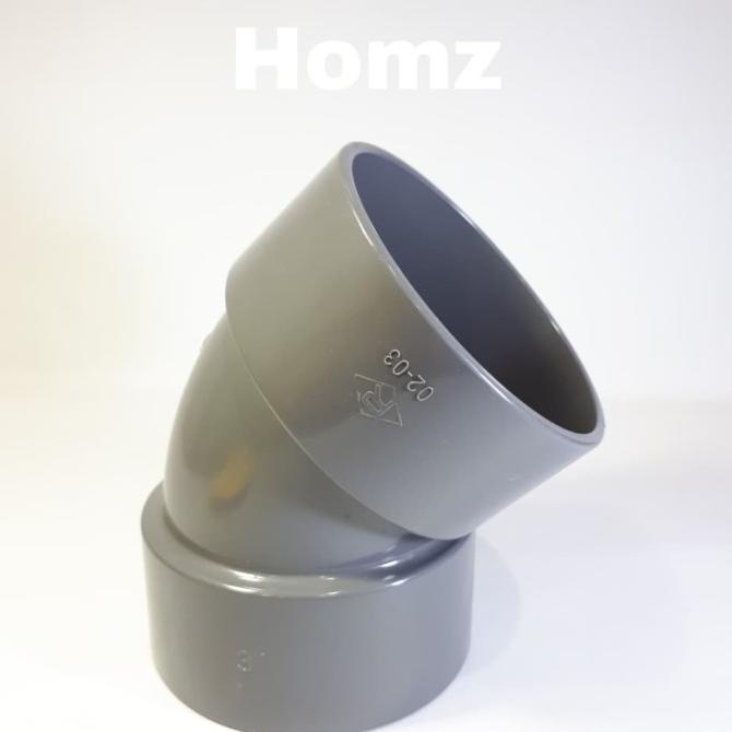 Knee 3" 45 derajat Rucika/Elbow D 3 inch 45 degree/Knie Pvc/Siku/Belok