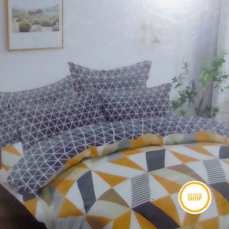 Sprei bahan halus & lembut Lady Rose bantal 4 guling 2
