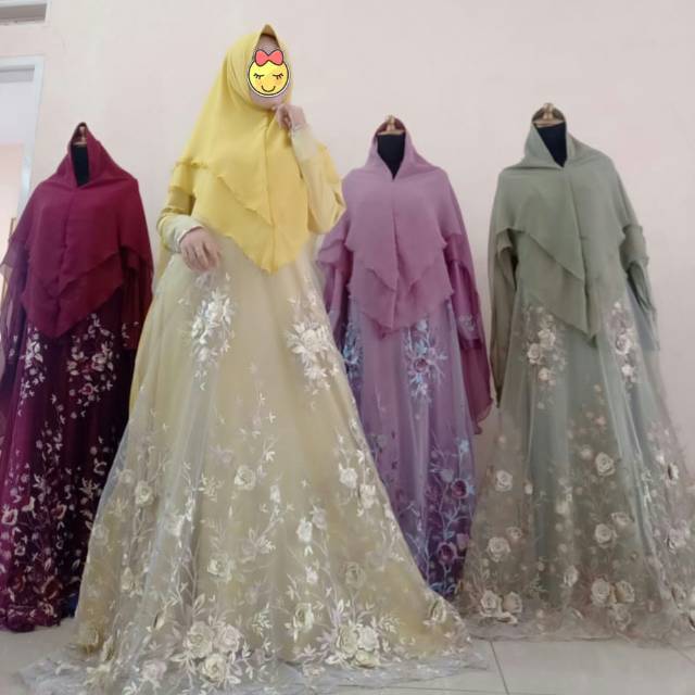 Gamis brokat mewah