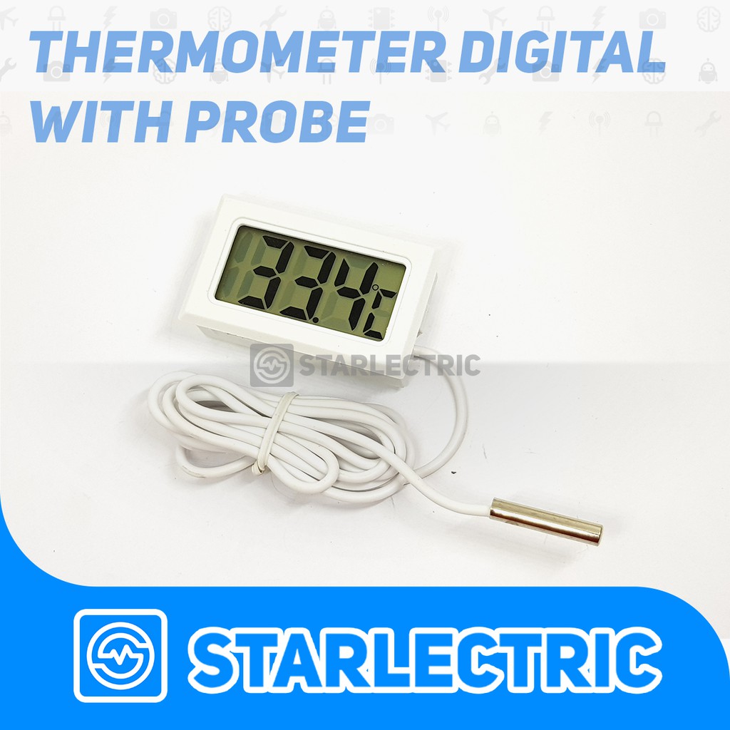 Thermometer Digital Kabel Sensor Waterproof Probe