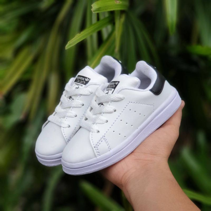 ( BISA COD ) SEPATU KIDS ANAK ADIDAS STAND SMITH TALI DAN PEREKAT SIZE 21-35