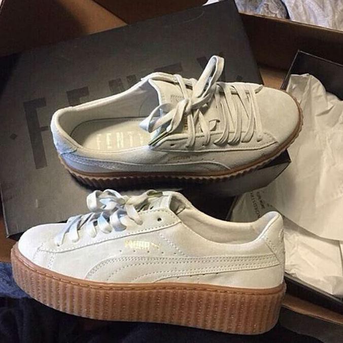 Mode Baru Puma Rihanna X The Creeper White Beige Premium Original