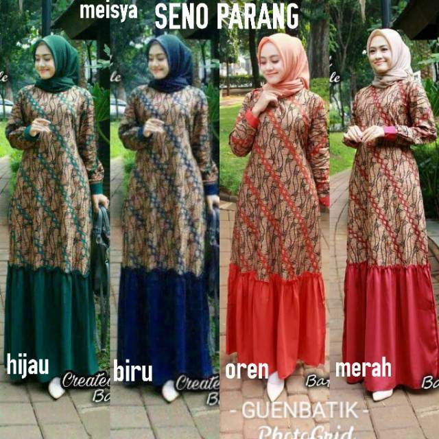 Gamis Batik Rempel Meisya stile