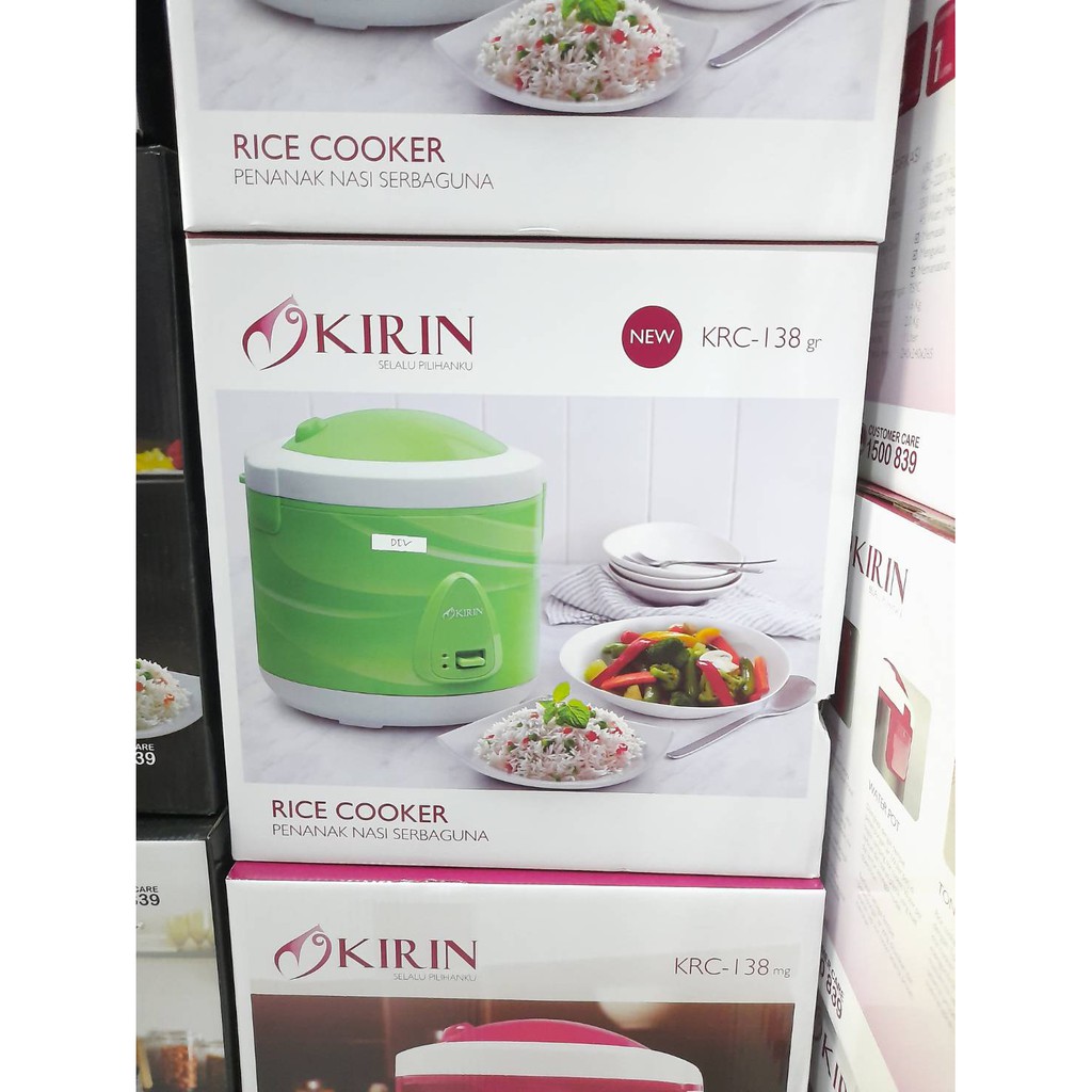 Kirin Rice Cooker Magicom 2 Liter 3in1 KRC-138 GR Panci Anti Lengket