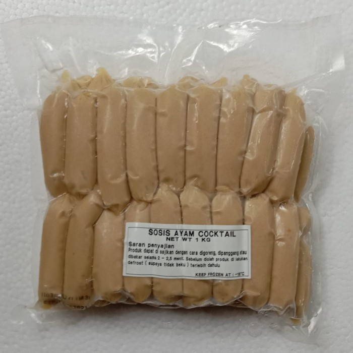 

Sosis Ayam Cocktail Premium 1 KG isi 50 pcs