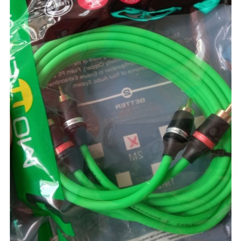 KABEL RCA PANJANG 2 METER KABEL AUDIO KABEL KONEKTOR