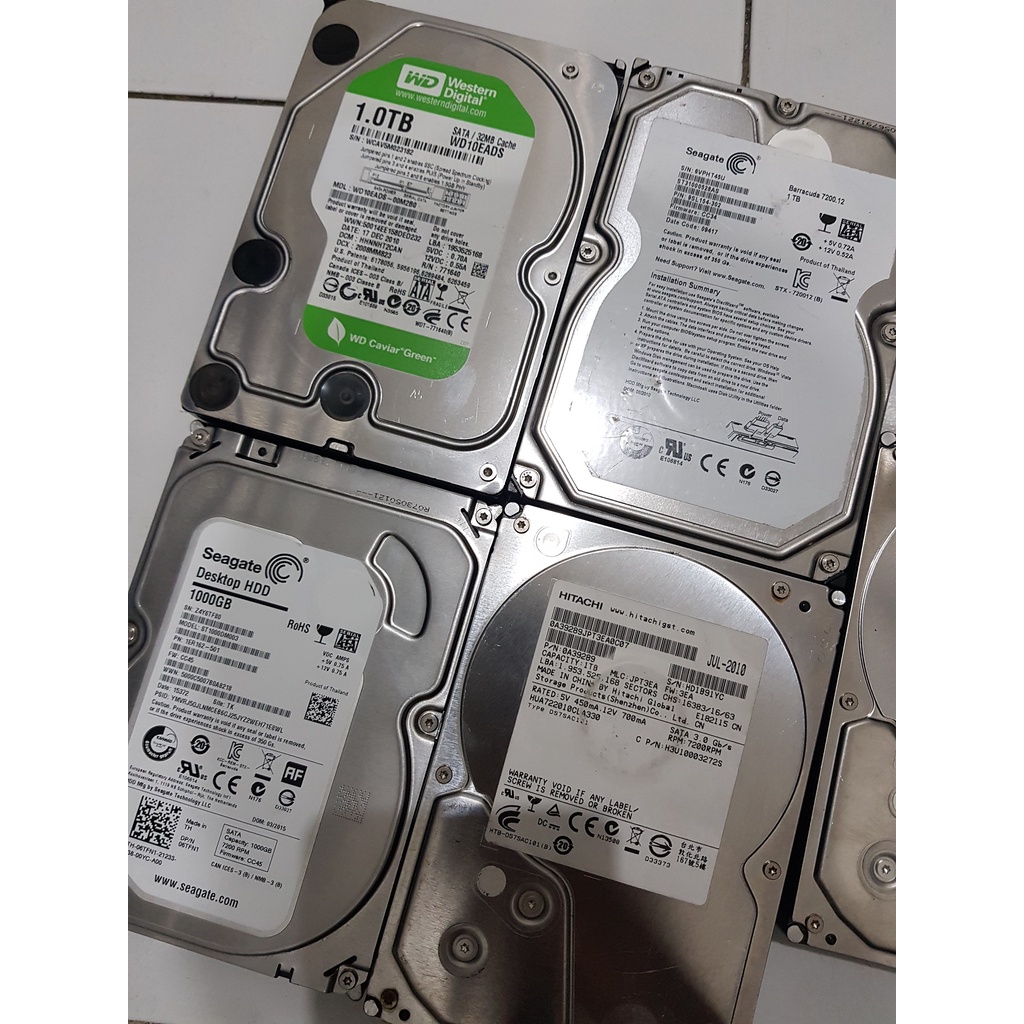 HARDISK / HDD KOMPUTER / PC 1TB  FREE WINDOWS 7 / 10