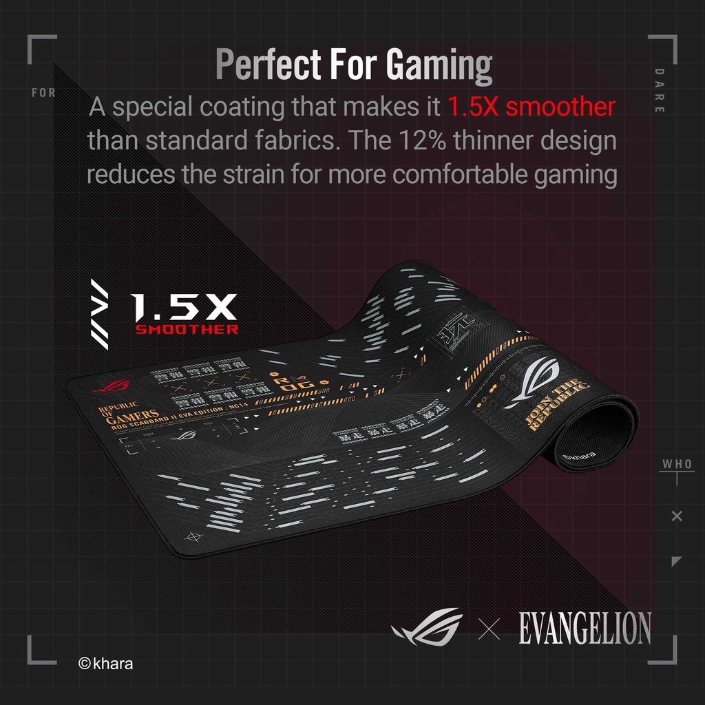 Mousepad ASUS ROG SCABBARD II EVA Edition | Extended Gaming Mouse Pad