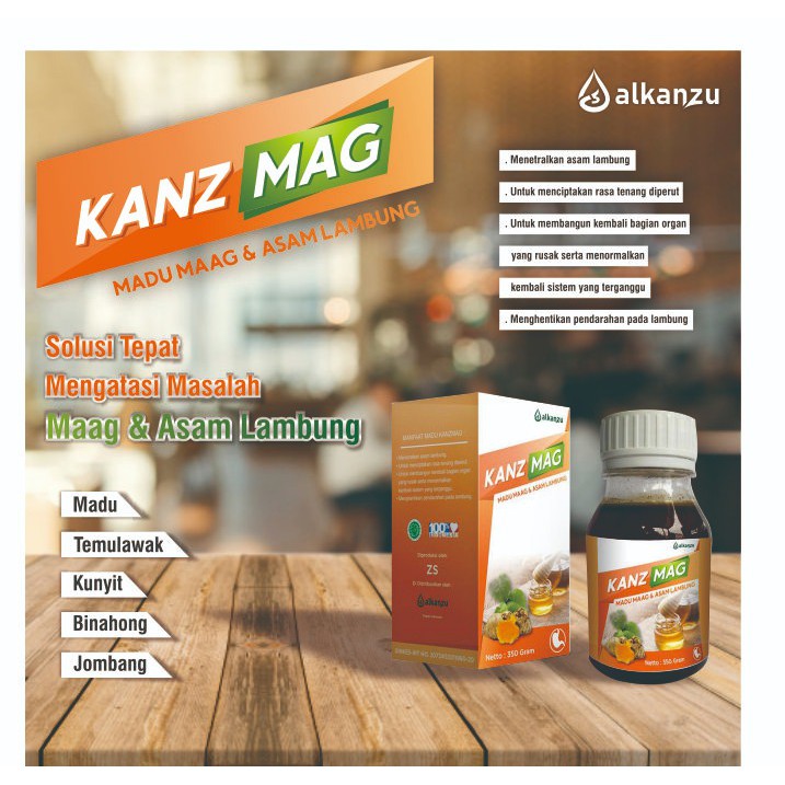 

Madu kanzmag solusi sakit maag / asam lambung / kanz mag Alkanzu 350 gr