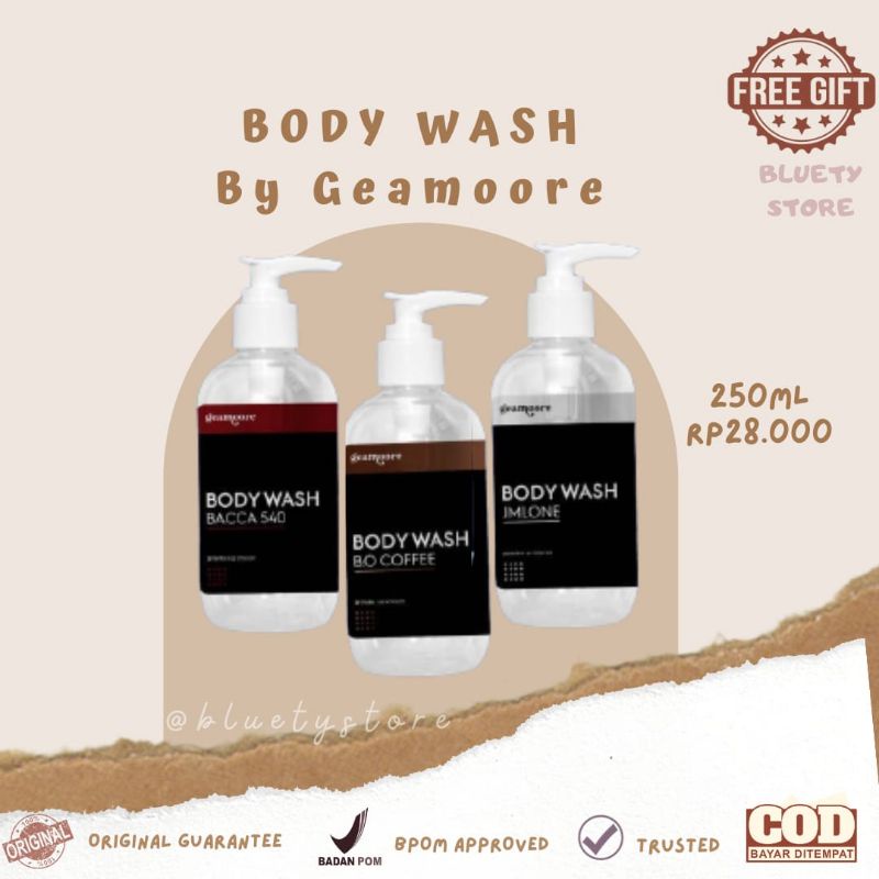 0Geamoore Body Wash 250ml - Body Wash Geamoore | Sabun Mandi Geamoore