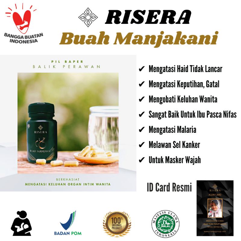 RISERA MANJAKANI PIL BAPER RAPET PERAWATAN DAN PELANCAR HAID