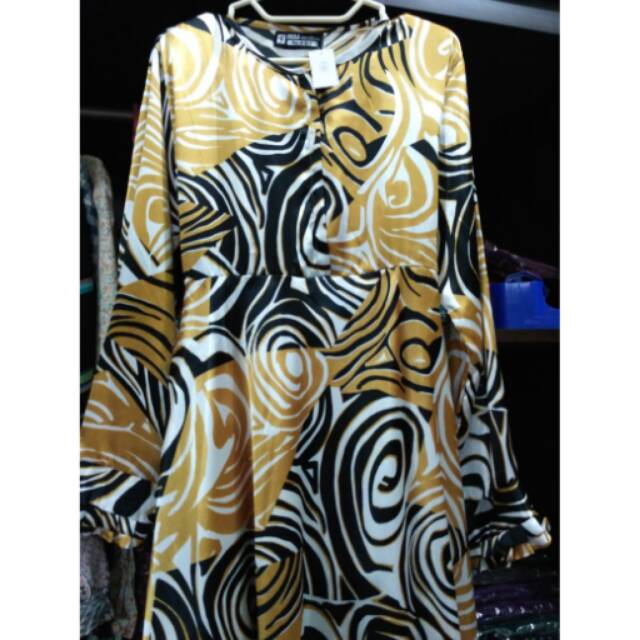 GAMIS SATIN MOTIF CANTIK