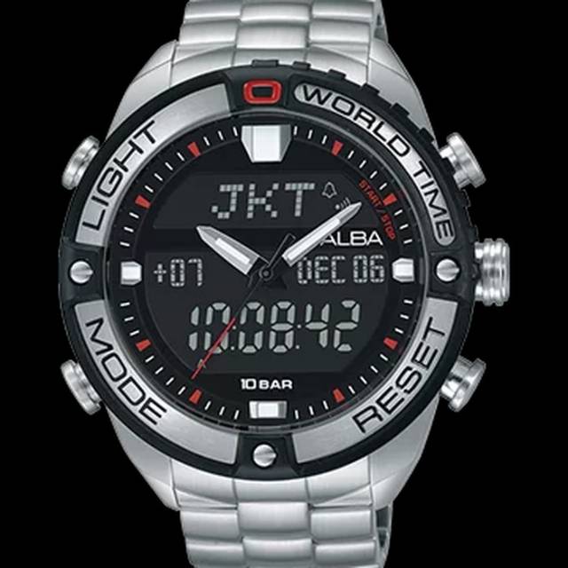 alba analog digital watch