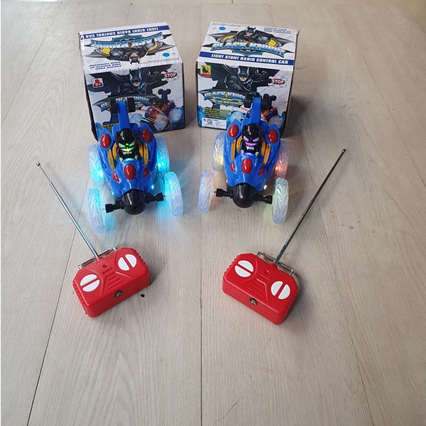 PROMO MAINAN RC MOBIL STUNT CAR RODA LAMPU 360 DEGREE RC STUNT BATMAN