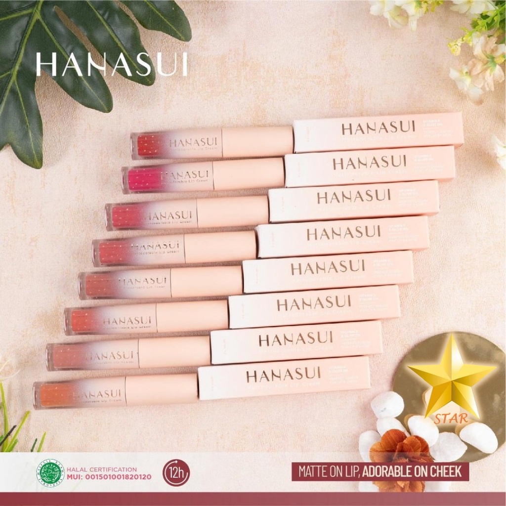 GKT - SHADE BARU! ORIGINAL Hanasui Mattedorable Lip Cream / Tint + Boba Edition LipCream Matte Tintadorable Tintdorable LipTint