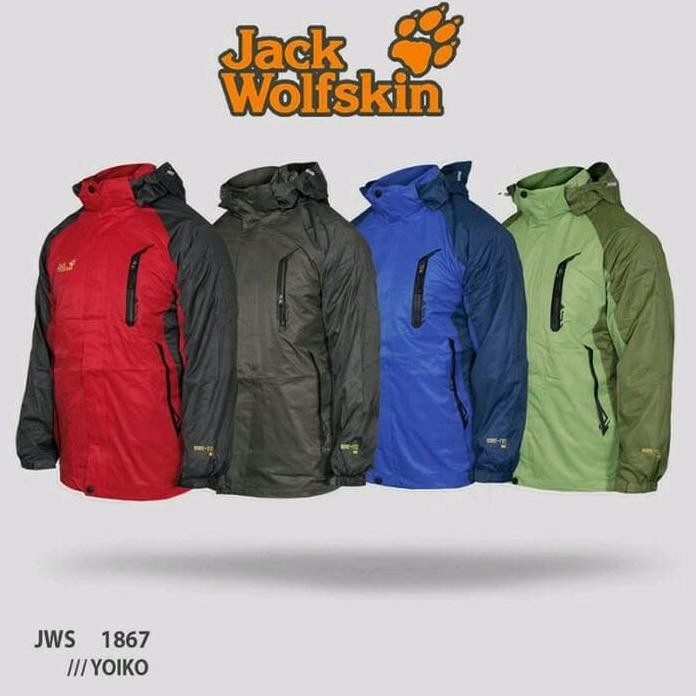 JAKET GUNUNG OUTDOOR JACK WOLFSKIN DOUBLE LAYER 1867 TEXAPORE IMPORT