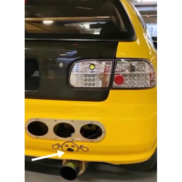 Stiker Logo Brisik / Stiker Mobil Universal / Stiker Mobil Lucu