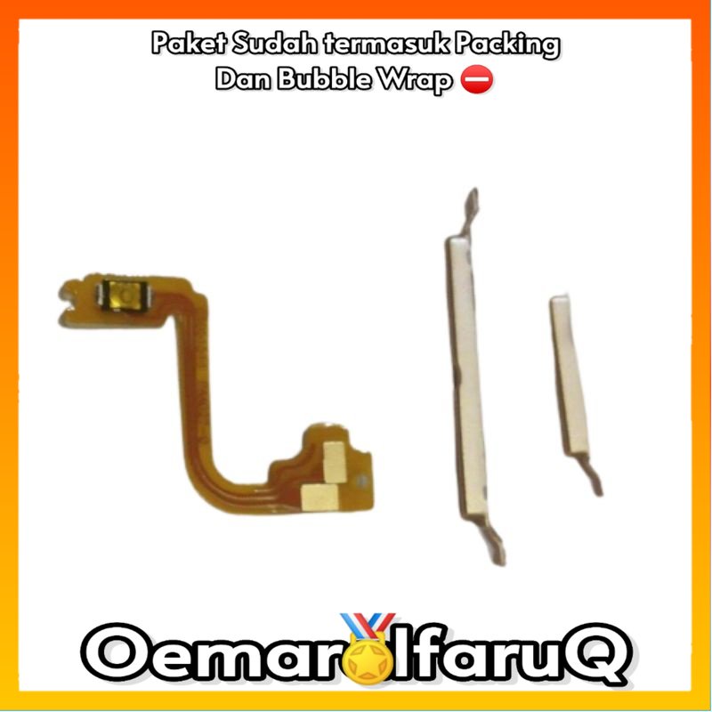 Flexible On Off Power Oppo A37 + Tombol Luar On Off Volume Oppo A37 A37F Neo 9 Original