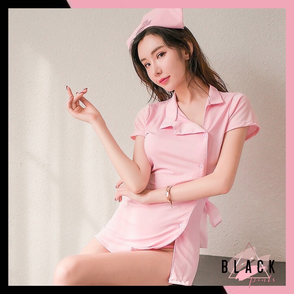 Blackpink Lingerie Cosplay Perawat Seragam Wanita Costume Nurse Doctor 1136