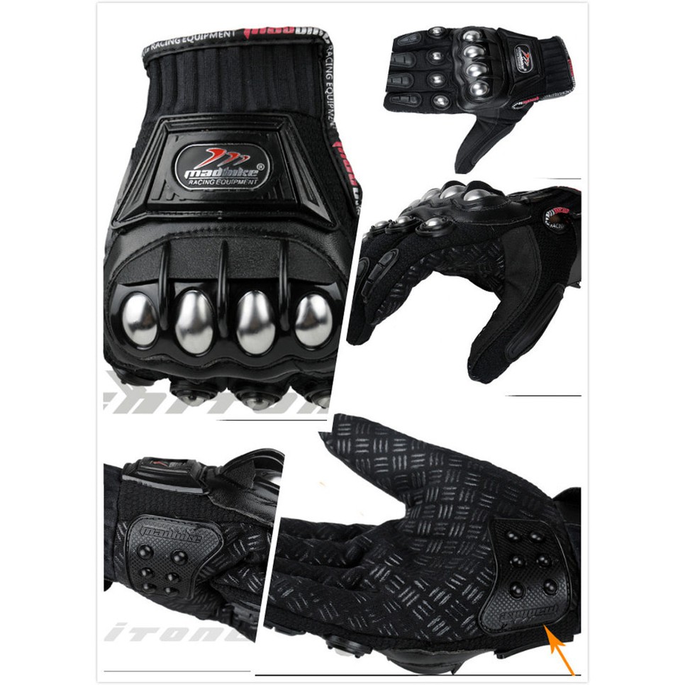 Sarung Tangan Motor Stainless MadBike type MAD 10C New[type MAD10-C]