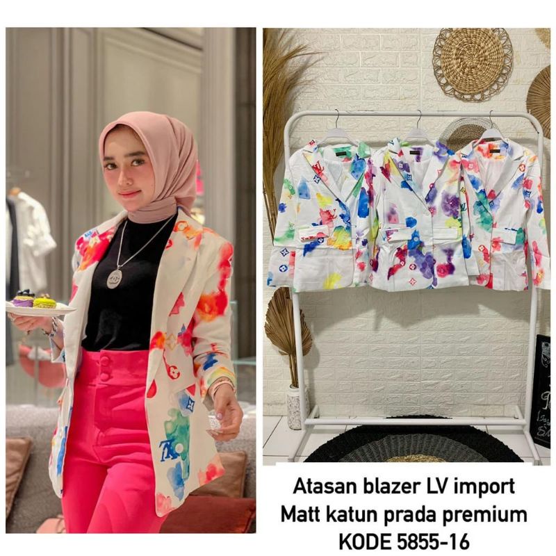 {CEK STOK} BLAZER lv Katun Prada Premium