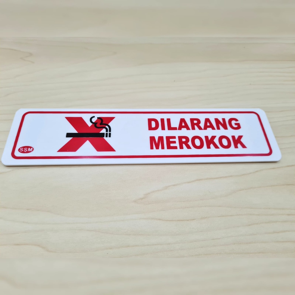 

Sign Board Akrilik KECIL DILARANG MEROKOK
