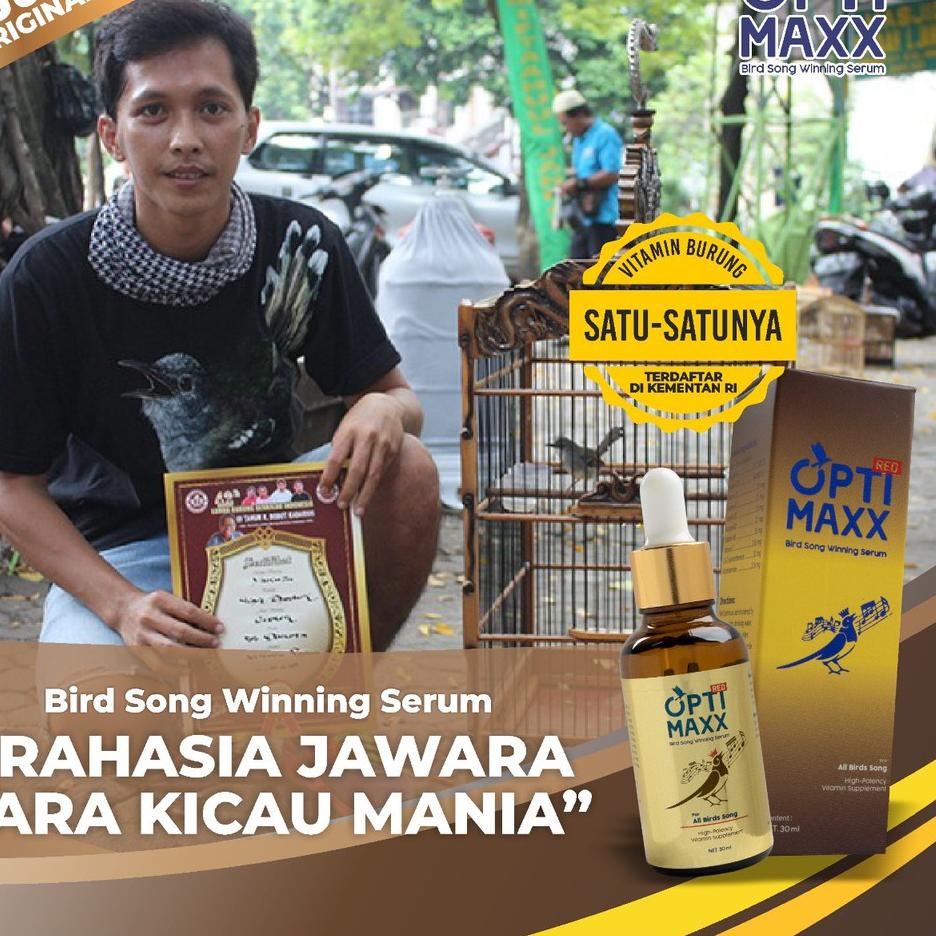 [KODE 8PZDS] Optimaxx Vitamin Burung - Multivitamin Penggacor Burung Kicau Kenari Gacor Lovebird Mur
