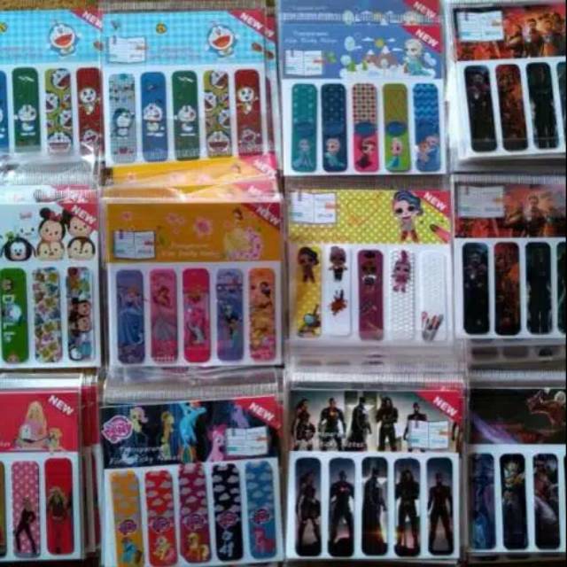 

Pembatas buku sticky note isi 50 lembar