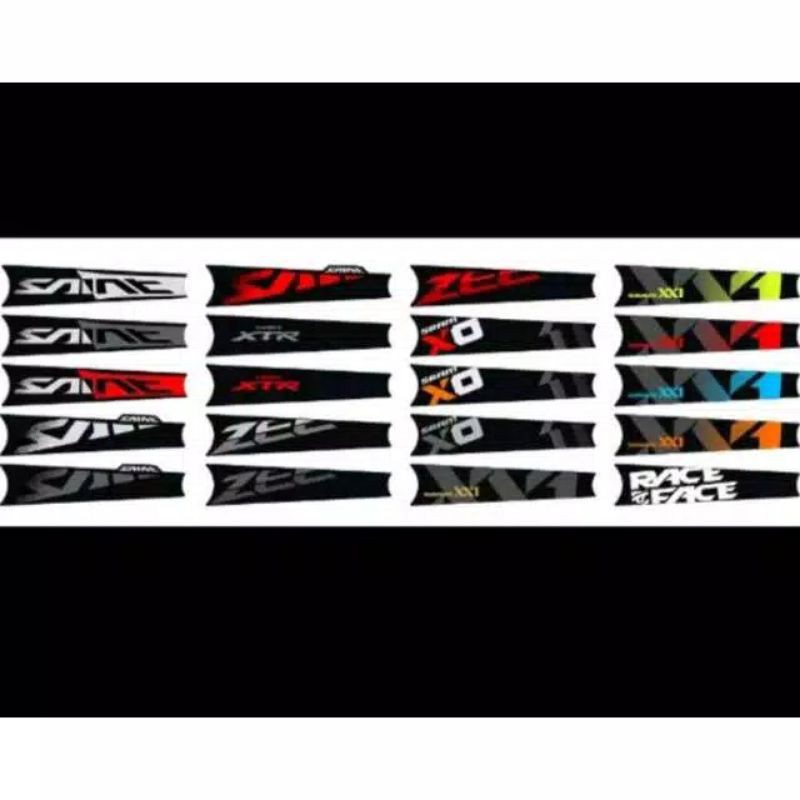Stiker decal Crank deore SLX XT XRT