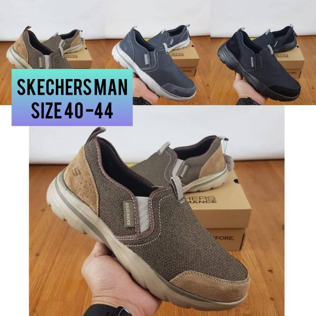 Skechers corven horst / Skechers pria Corven horst men / sepatu pria skechers + lengkap box