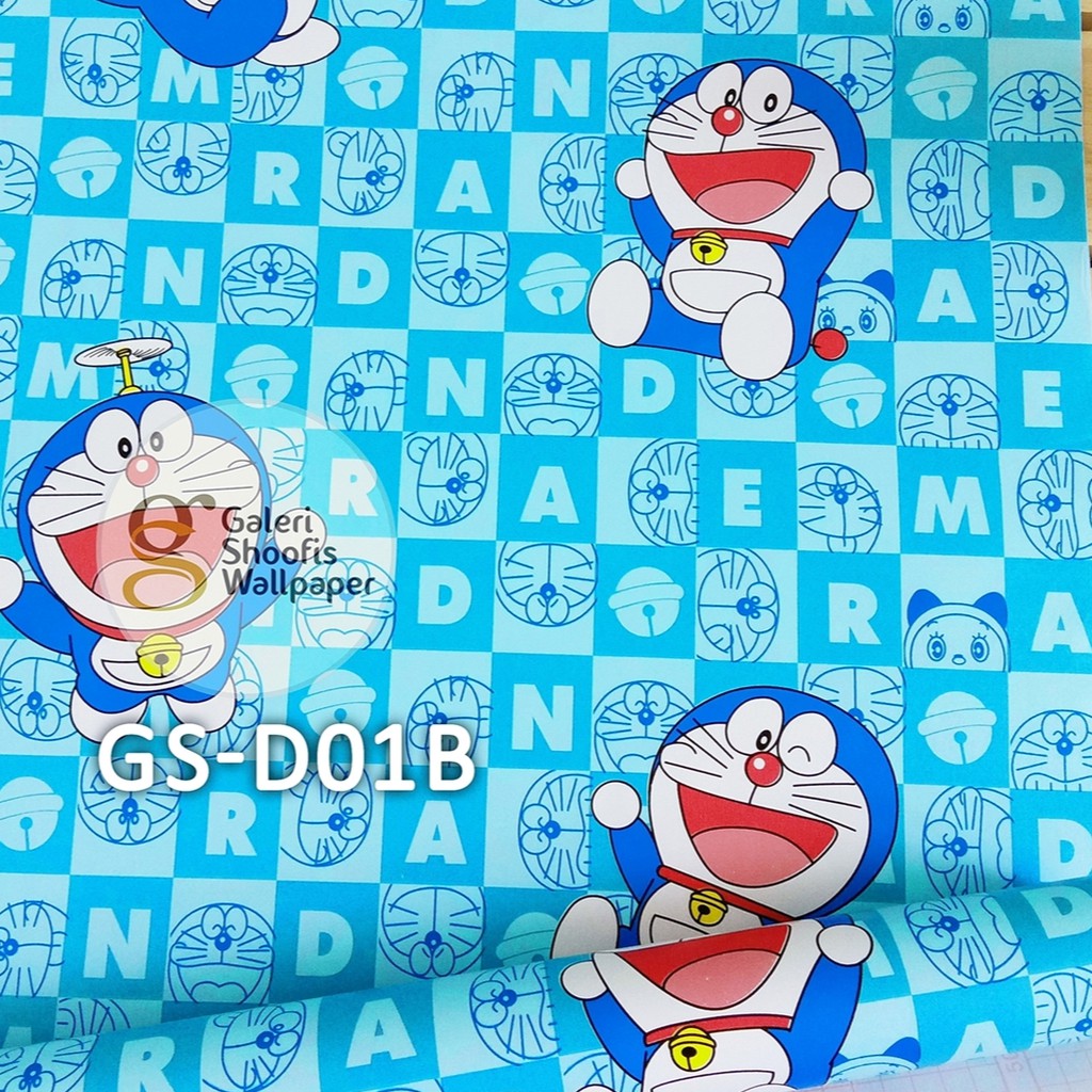 Wallpaper Sticker Doraemon Biru 1a Shopee Indonesia