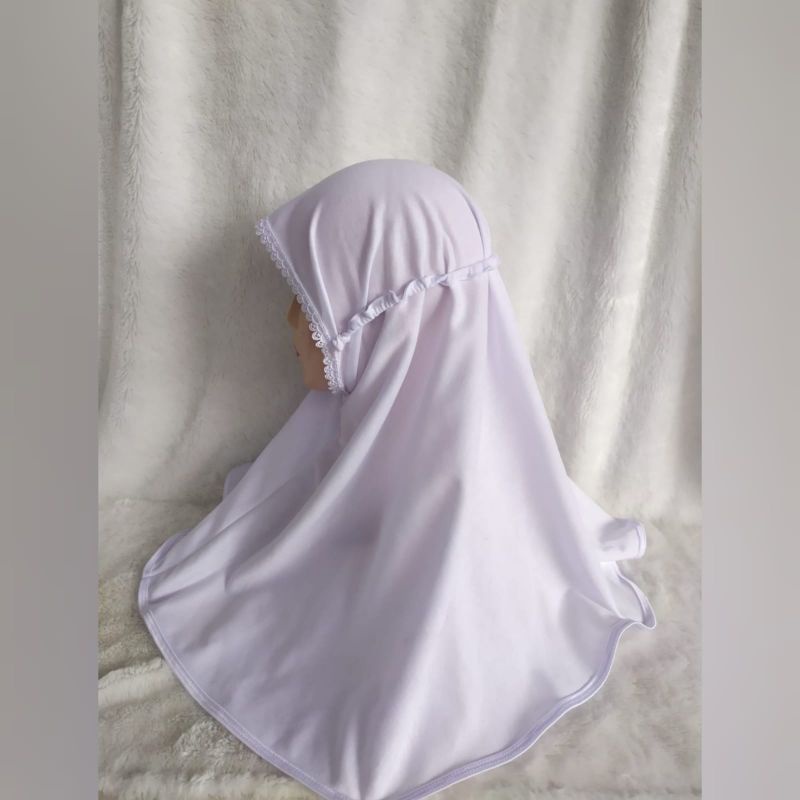 Kerudung anak SD termurah warna putih