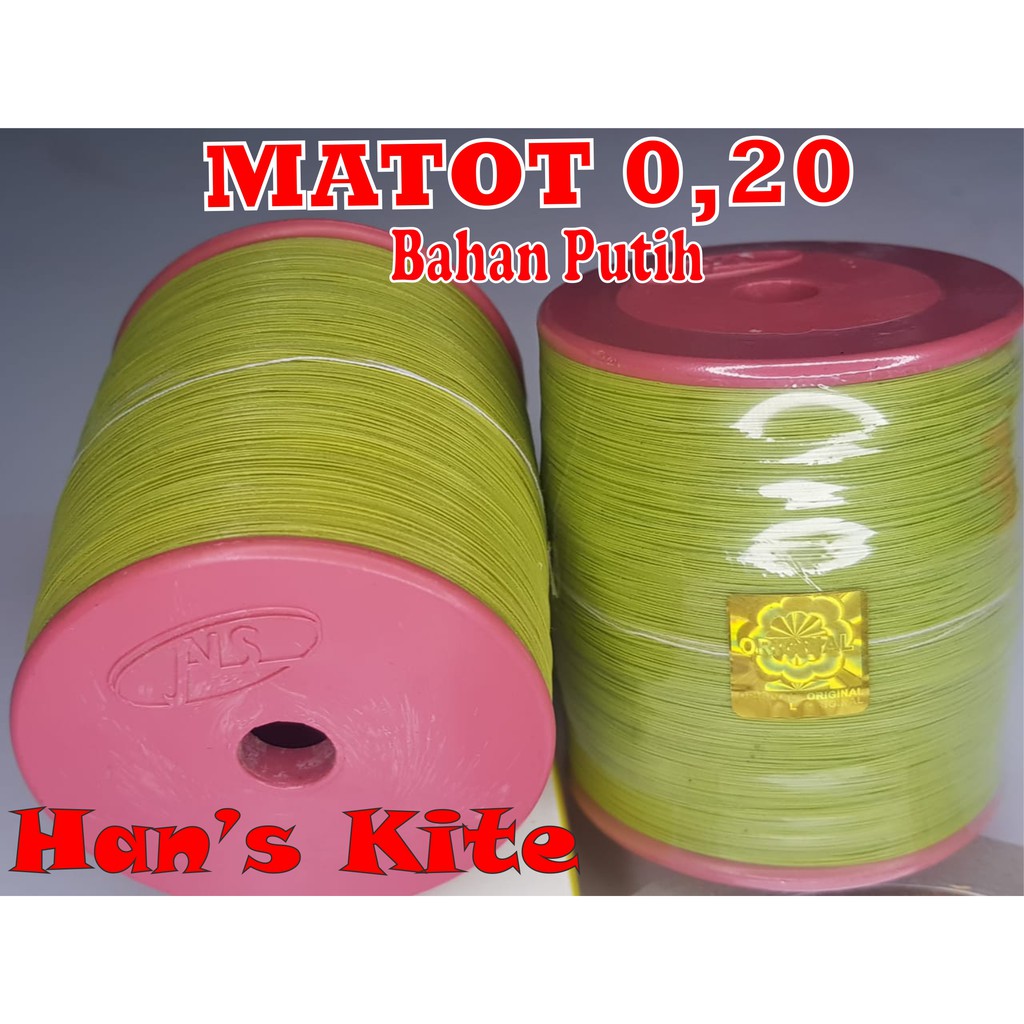 Benang Gelasan Non Label Matot 0.20 Bahan Putih ORIGINAL Sayur Lodhe TAJAM Sadis Champion Bersegel