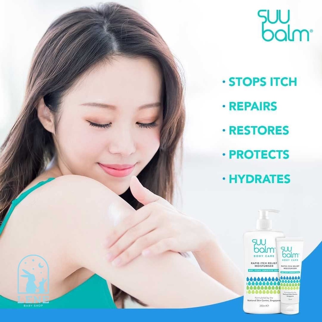 Suu Balm Rapid Itch Relief Moisturiser Adult 75ml / 350ml