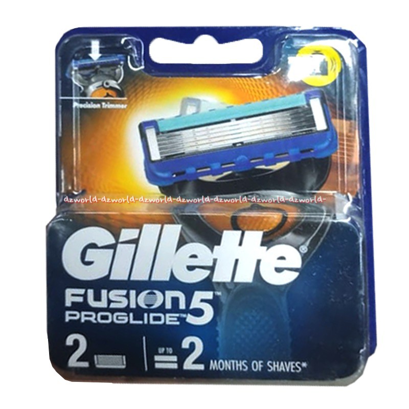 Refill Gillette Fusion Proglide Silver touch Isi Pisau Cukur Gilet Prog Lide Isi 2