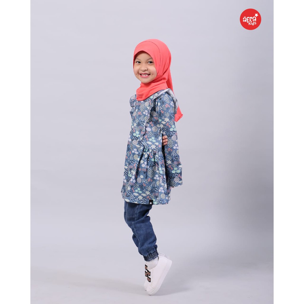 Tunik Pattern Flower Afrakids TP001 untuk usia 2-12 tahun