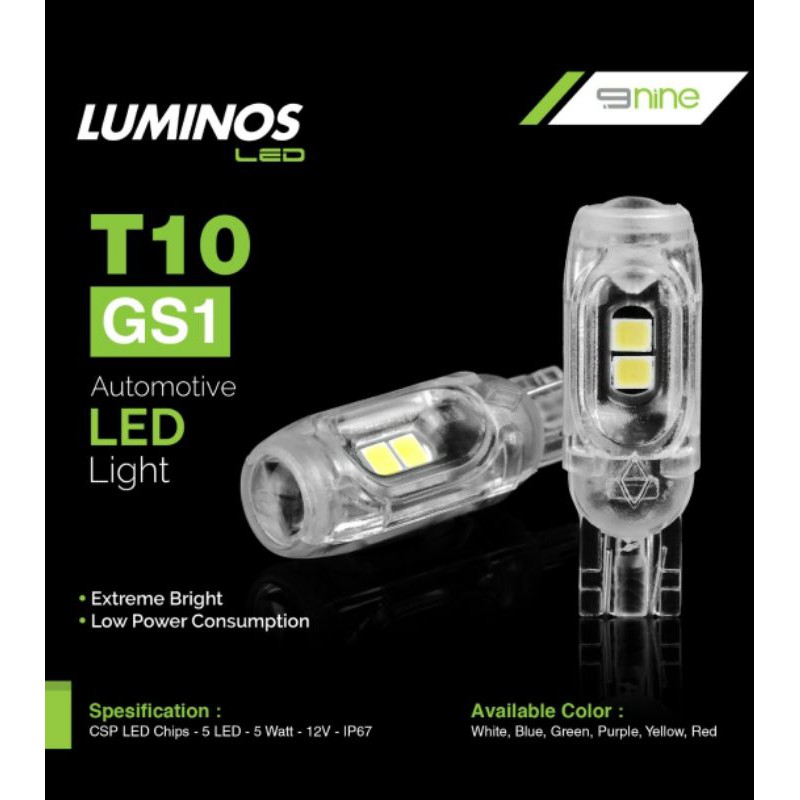 LAMPU SENJA T10 LUMINOS CSP CRYSTAL CANBUS 12V