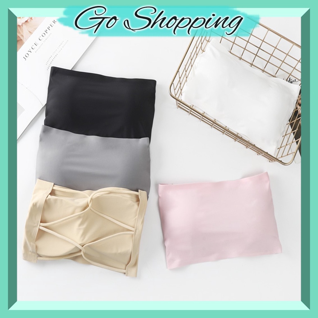 GO! BR769 BRA CROP SEXY KEMBEN BRALATTE KEMBEN ICESILK TALI SILANG BELAKANG COD