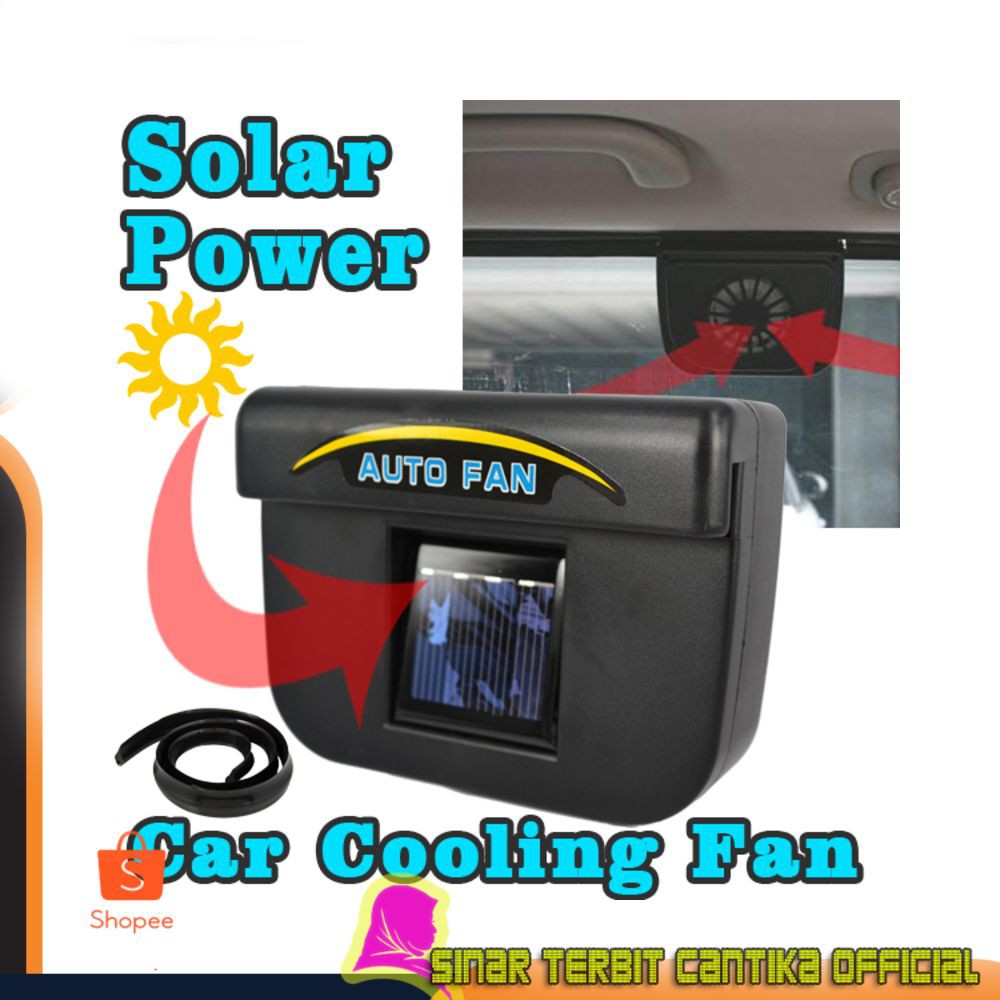 Promo Auto Cool Solar Car Kipas Solar Ventilasi Panas Mobil Automatis Dingin Shopee Indonesia