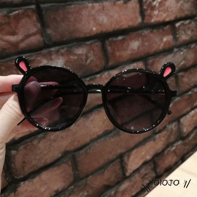 Kacamata Hitam Bentuk Kartun Telinga Kelinci Warna-Warni Untuk Anak - ol