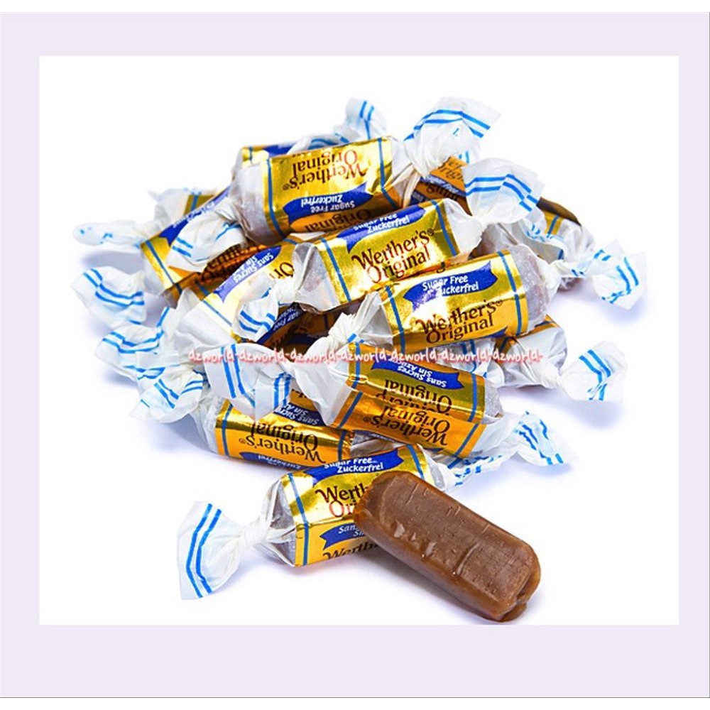 Werther's Original Creamy Filling Chewy Toffees Permen 90gr Permen Krim Karamel Werthers Wether