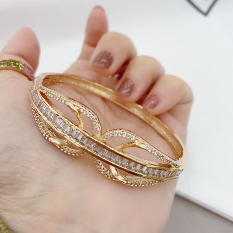 Gelang Premium gold lapis emas anti karat anti alergi premium Quality Bracelet Zircon import 810