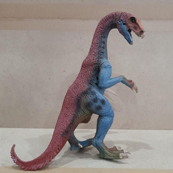 Mainan Figure dinosaurus therizinosaurus raptor jurrasic hard rubber