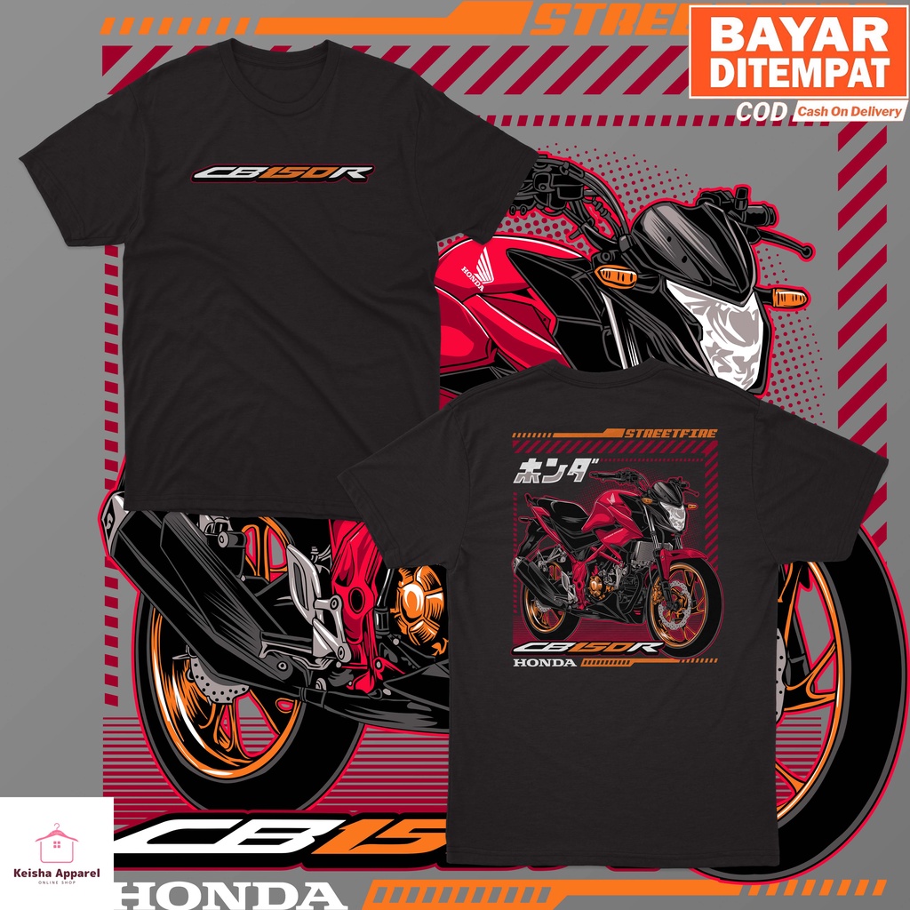 KAOS BAJU HONDA CB 150R STANDART RED EDITION KAOS CB150R PRIA WANITA