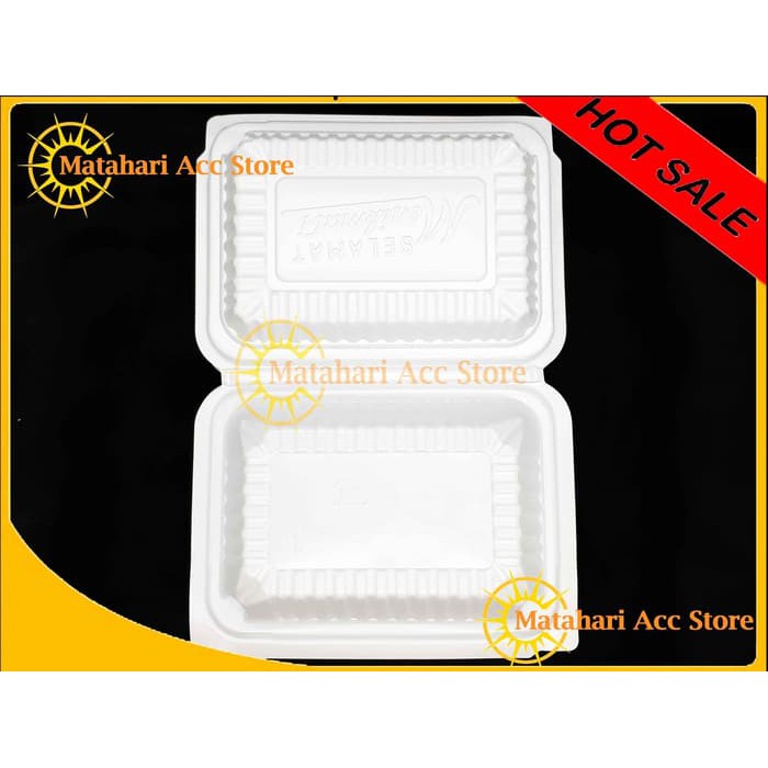 KOTAK MAKAN MEAL BOX PLASTIK - MIKA BENTO MEDIUM - BOX MAKANAN MAS