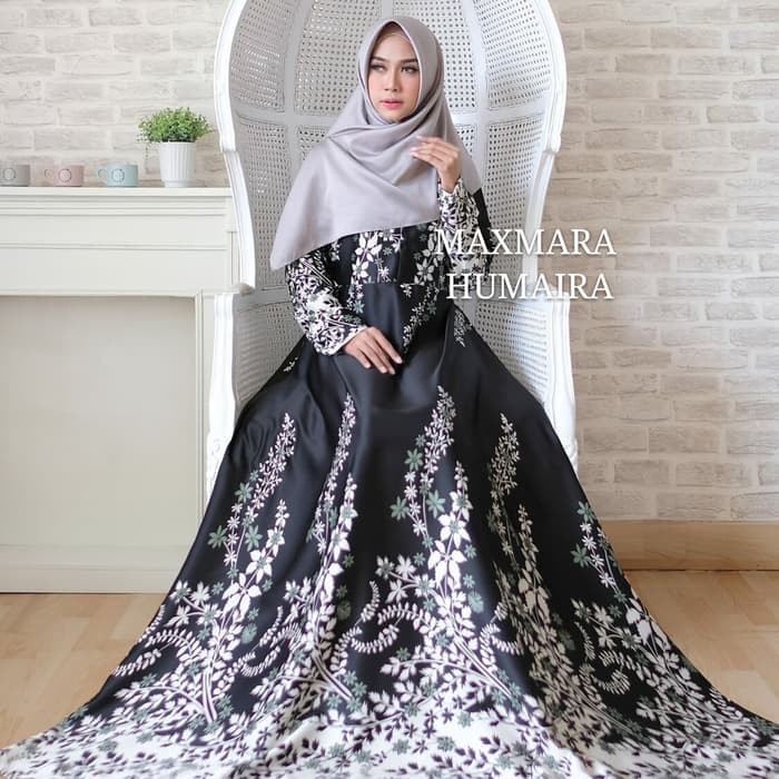 Unik Baju Muslim Gamis Syari Pesta Wanita Maxi Humaira Terbaru Limited