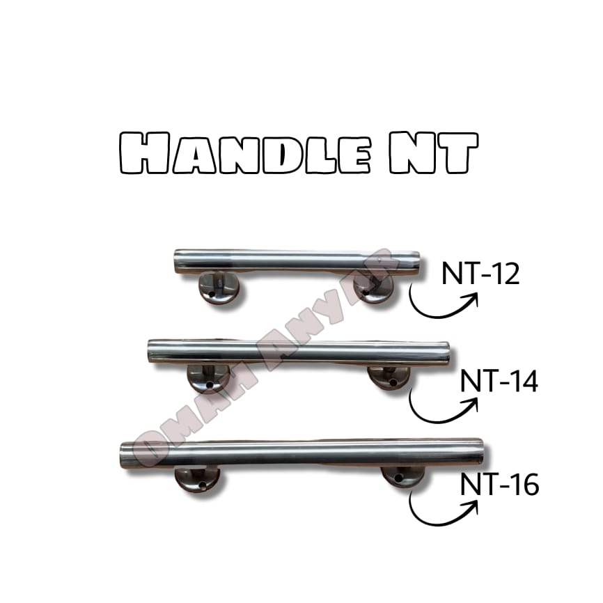 Handle Lemari Laci SS Stainless Steel Kode NT-12/NT-14 SS/NT-16SS