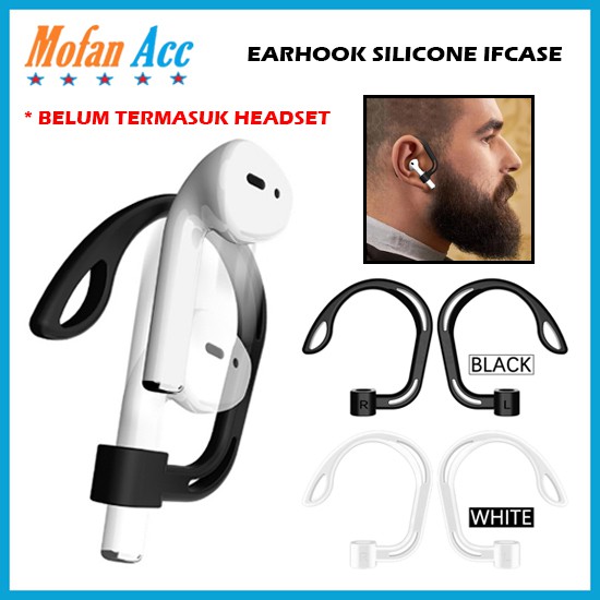 Earhook IFCASE Silicone Inp0ds I12 Air P0ds 1 2 Pr0 Penyangga Cantelan Headset Bluetooth Shockproof